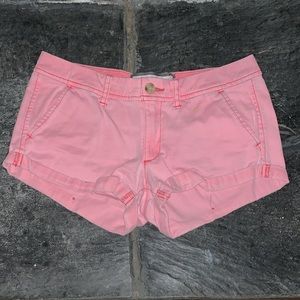 A&F pink shorts